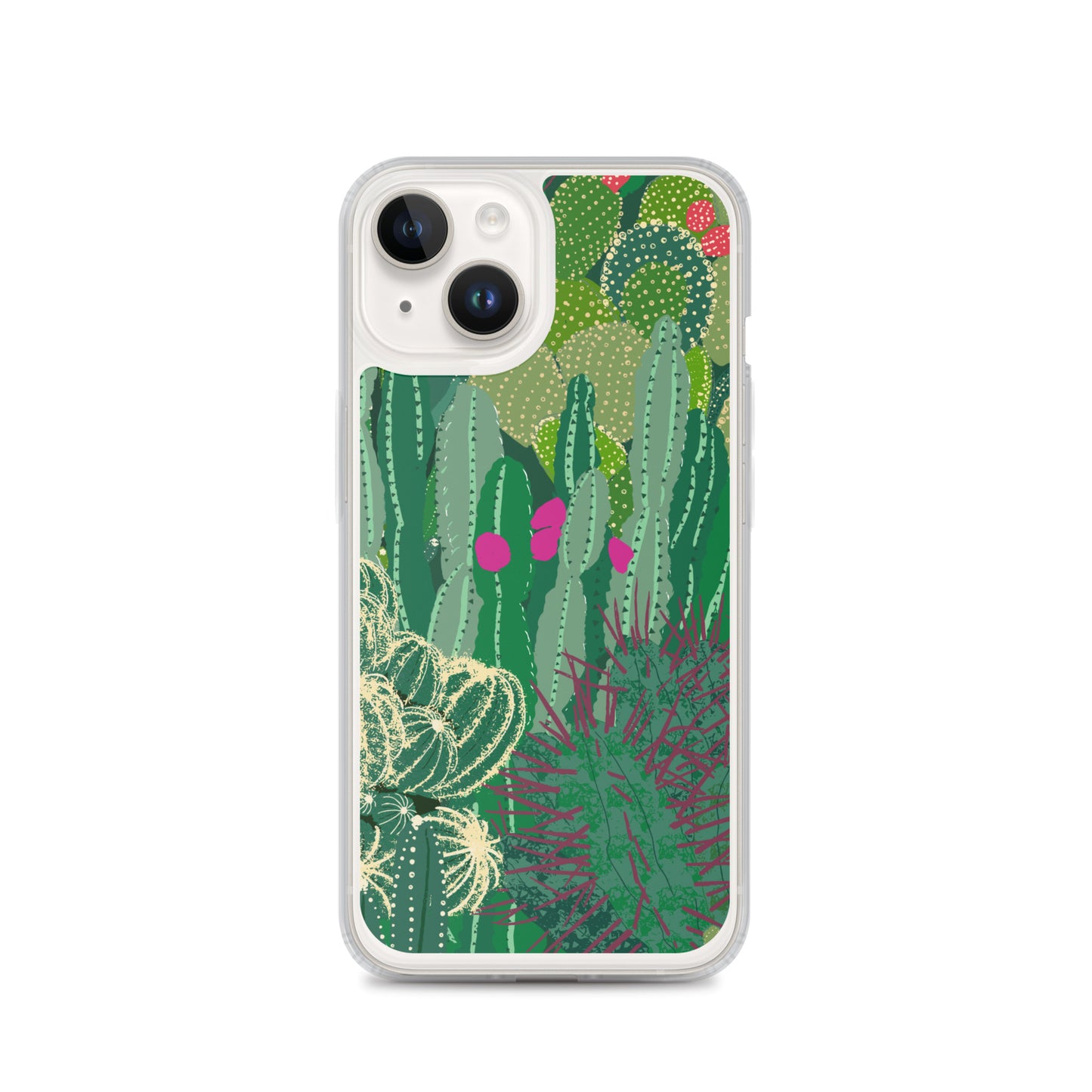 Cactus Cluster Clear Case for iPhone®