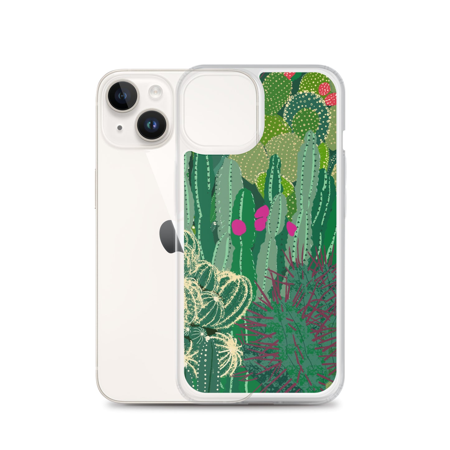 Cactus Cluster Clear Case for iPhone®