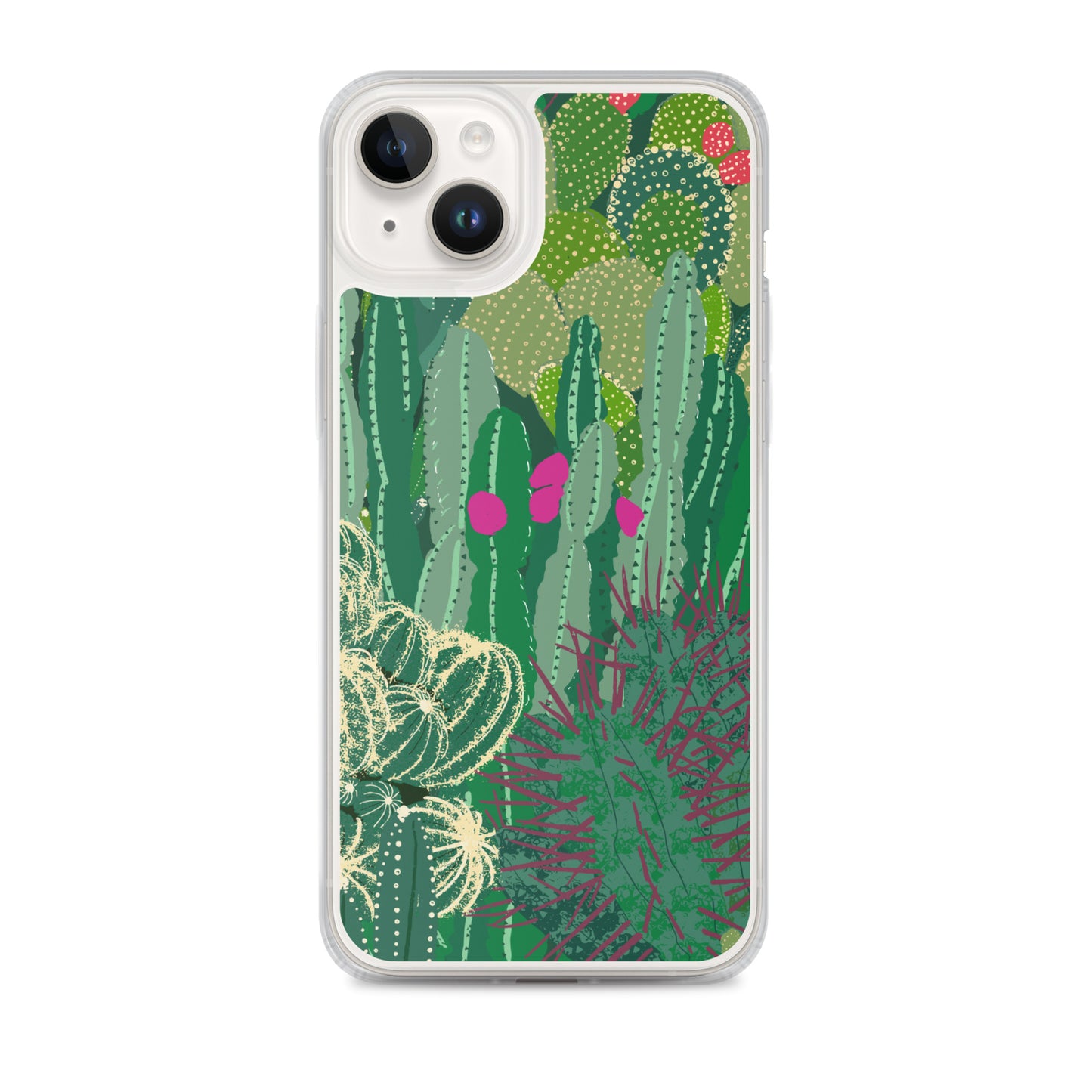 Cactus Cluster Clear Case for iPhone®