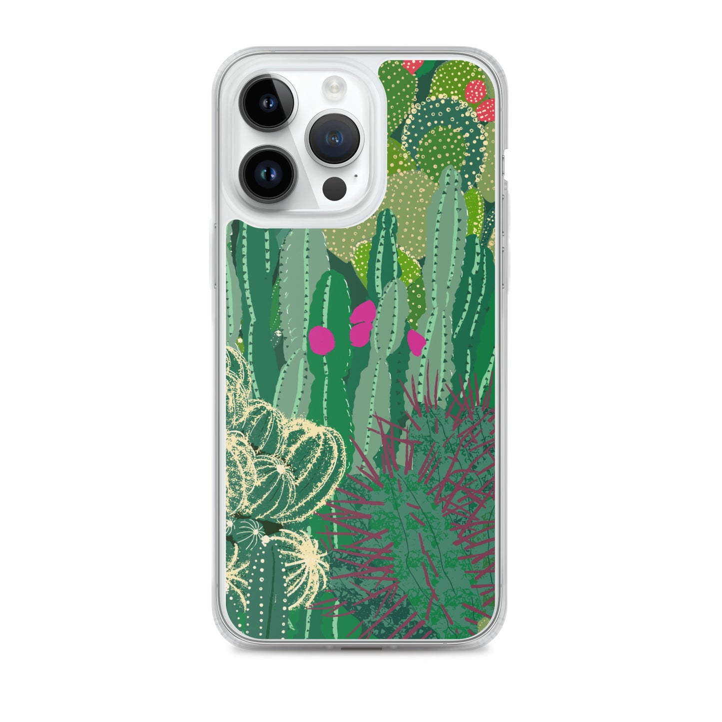 Cactus Cluster Clear Case for iPhone®