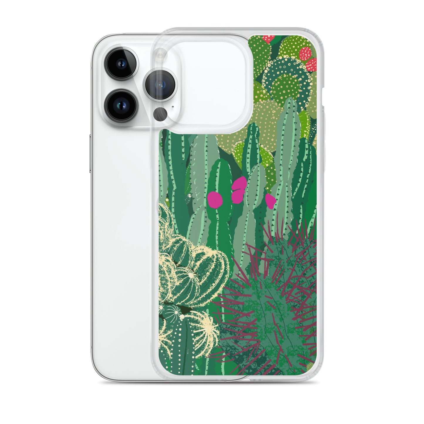 Cactus Cluster Clear Case for iPhone®