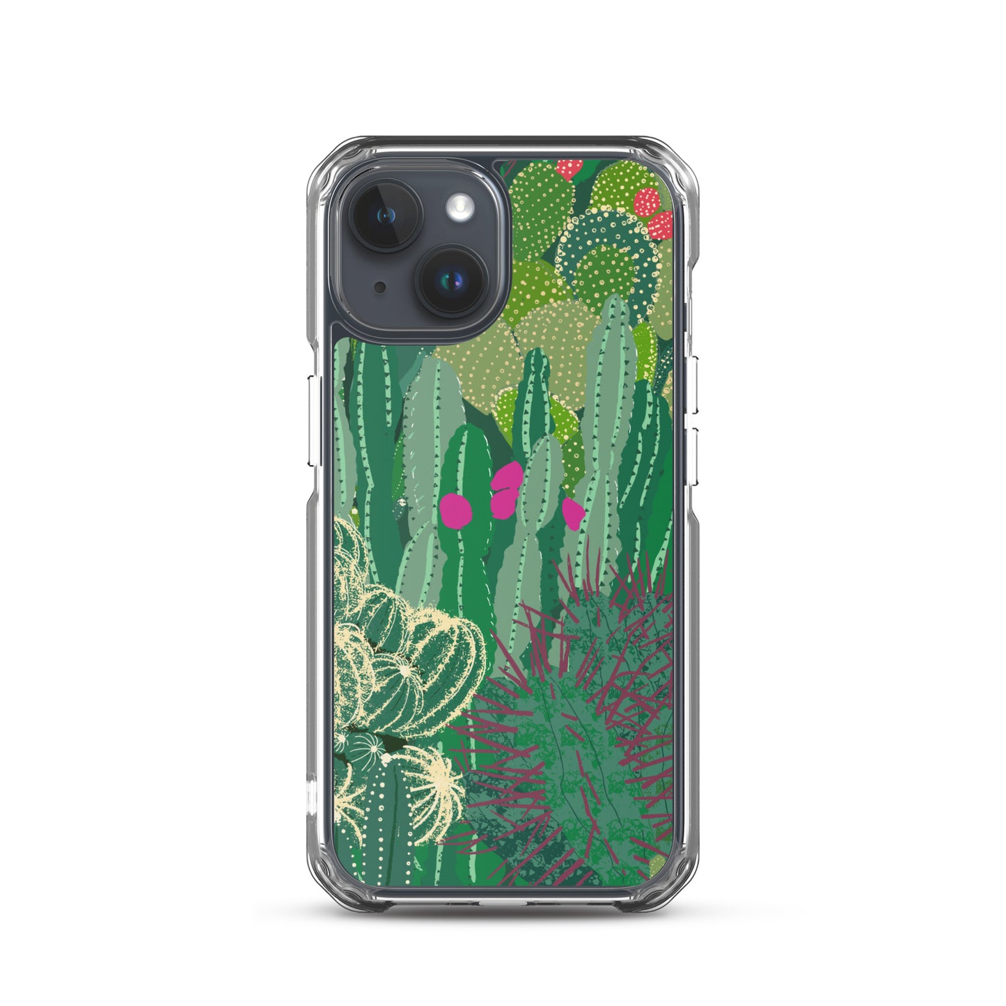 Cactus Cluster Clear Case for iPhone®