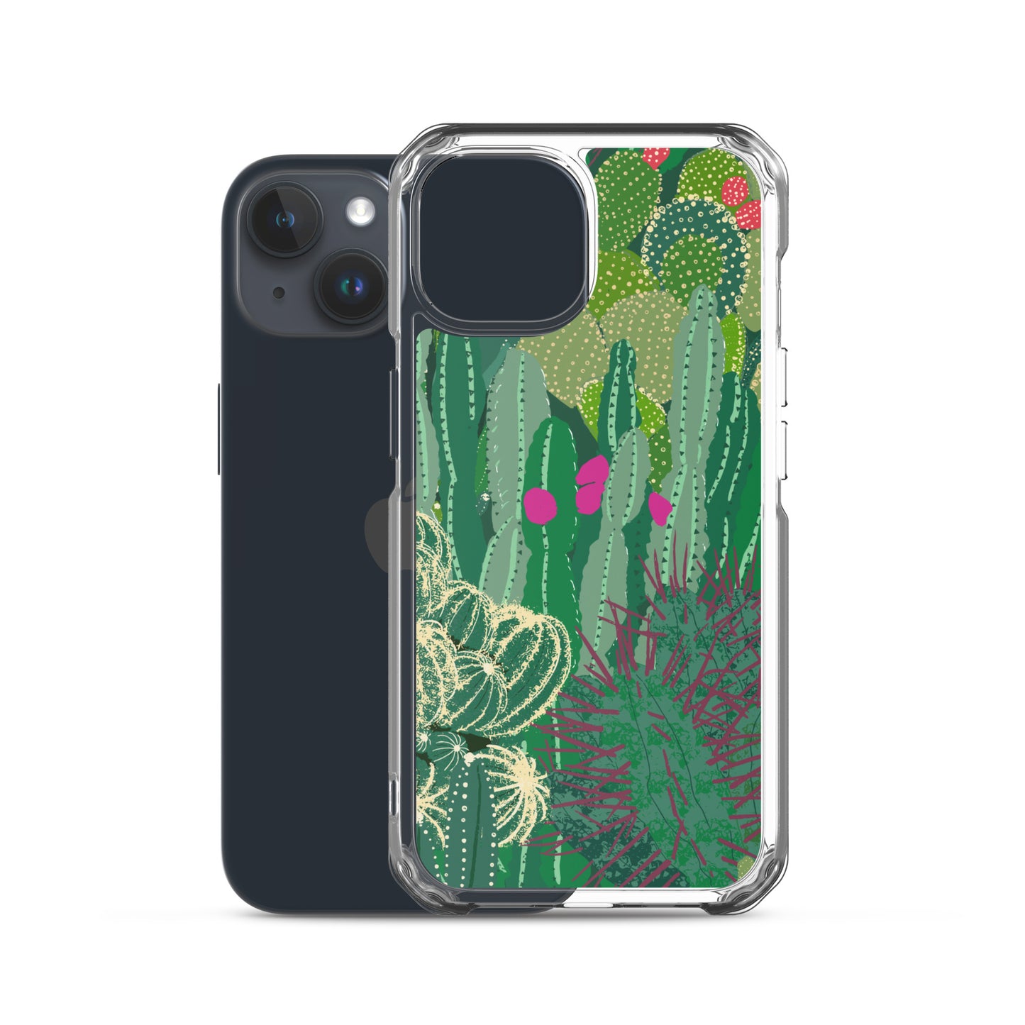 Cactus Cluster Clear Case for iPhone®