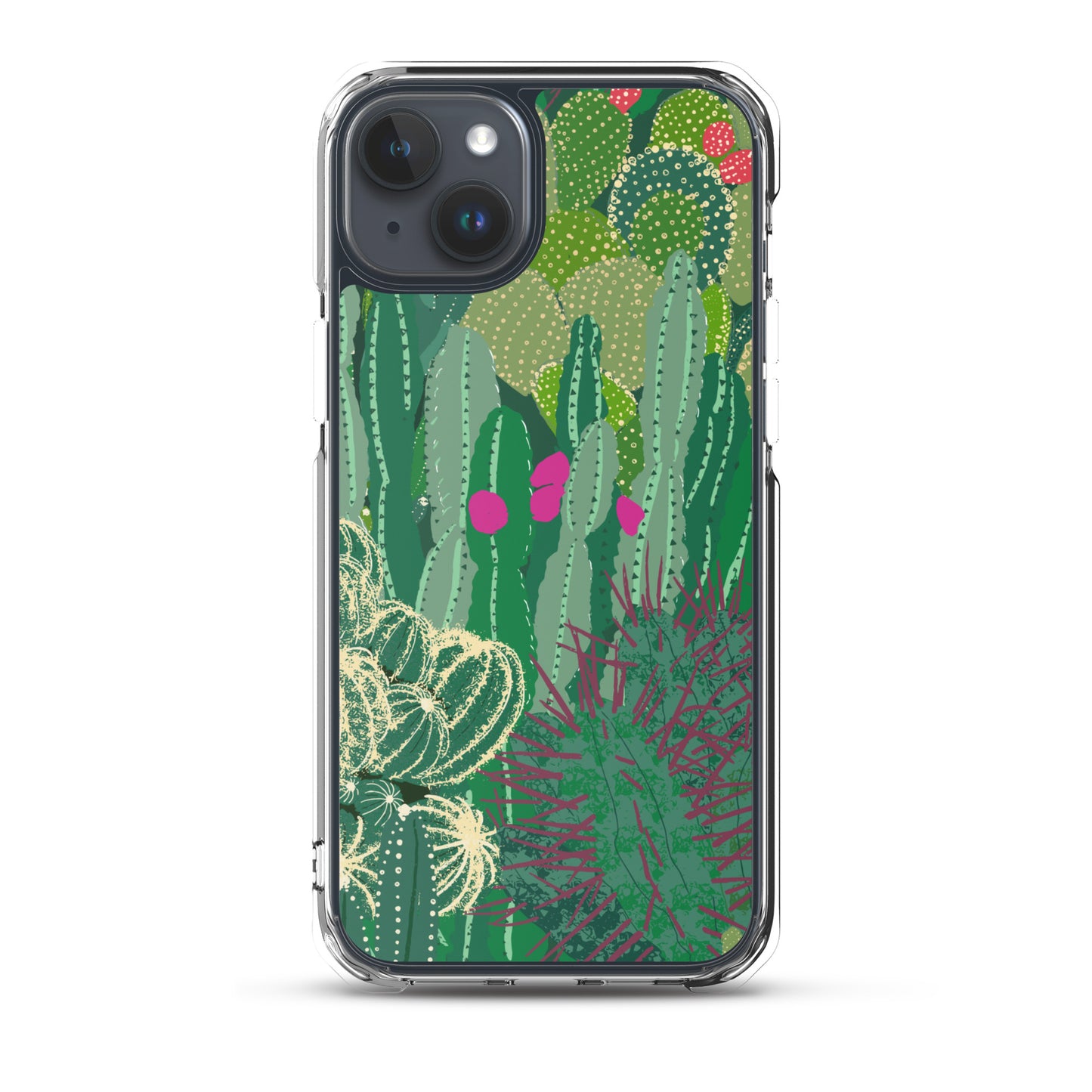 Cactus Cluster Clear Case for iPhone®