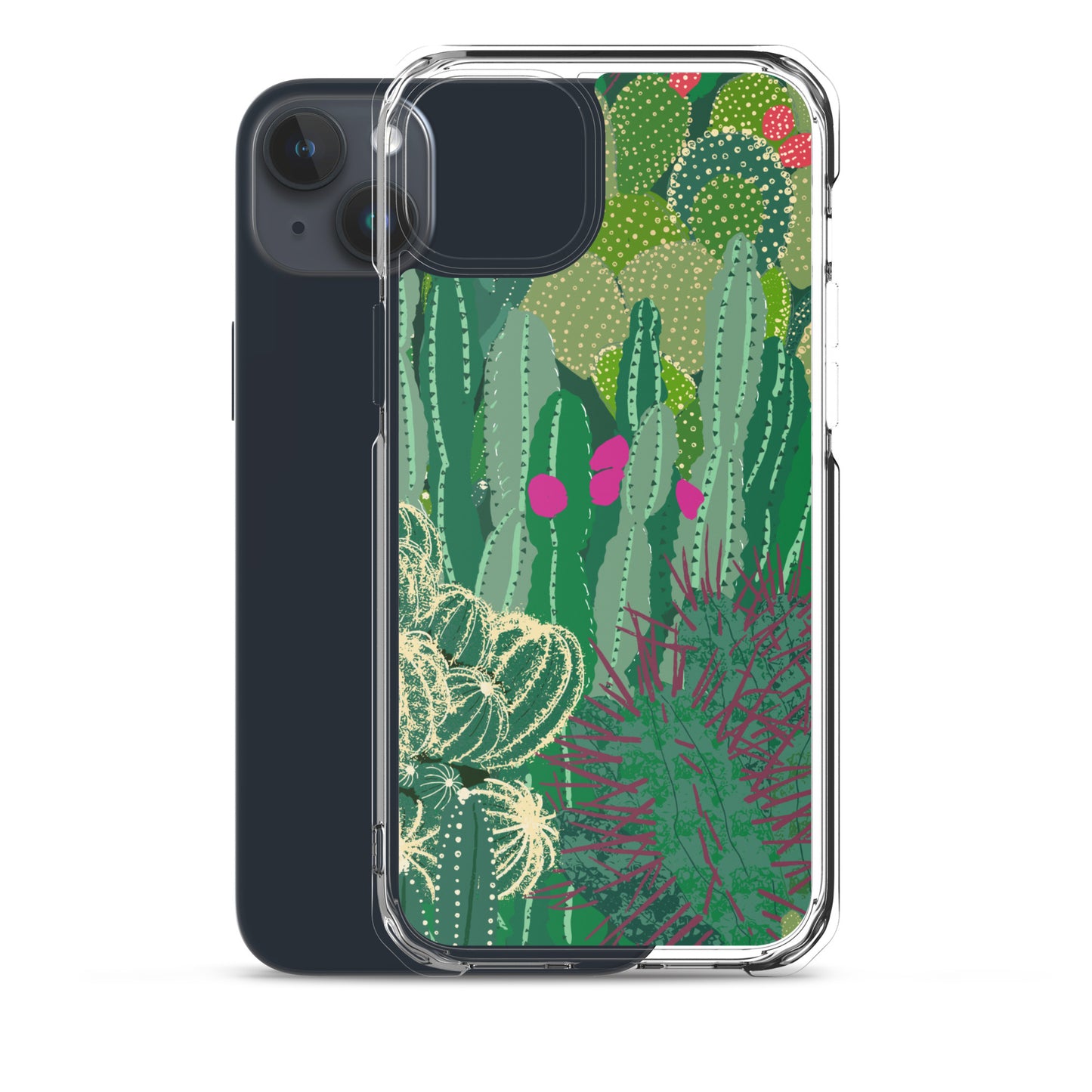 Cactus Cluster Clear Case for iPhone®