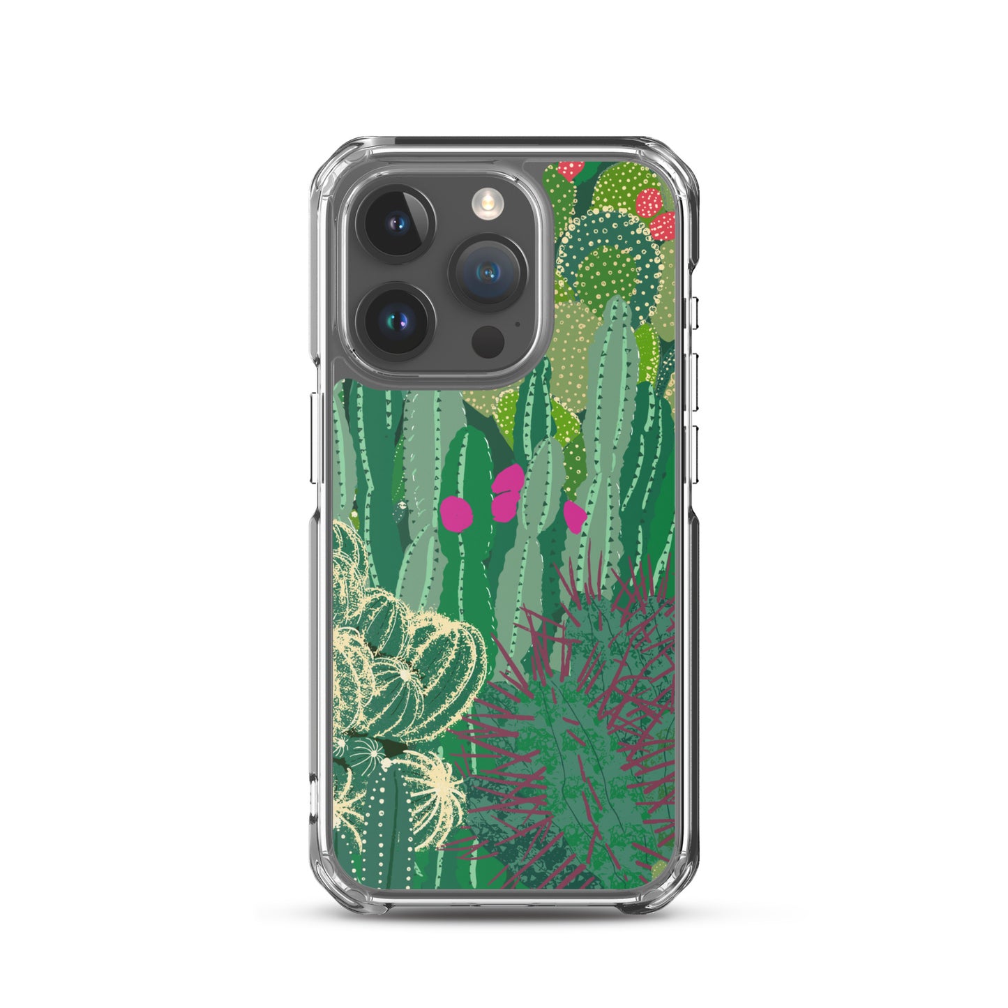 Cactus Cluster Clear Case for iPhone®