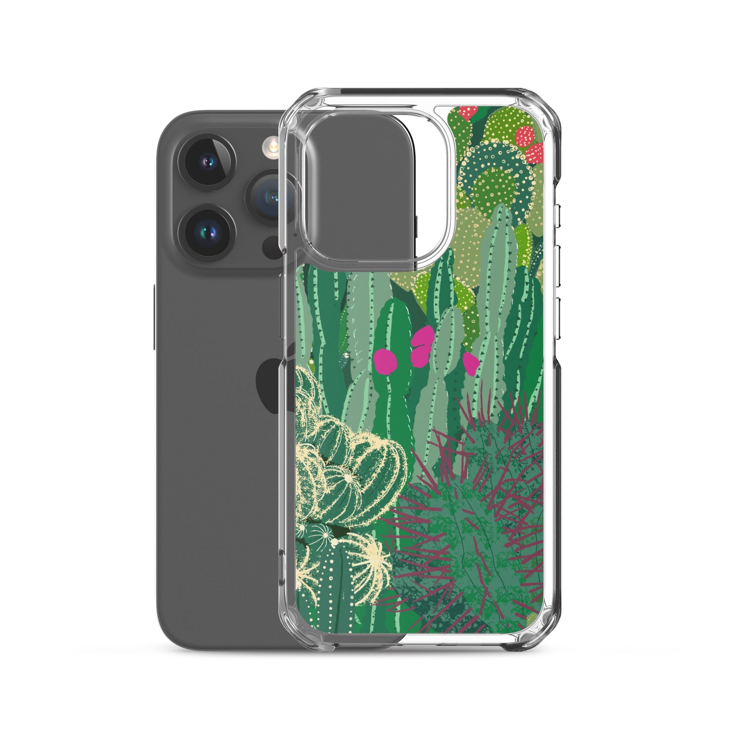 Cactus Cluster Clear Case for iPhone®