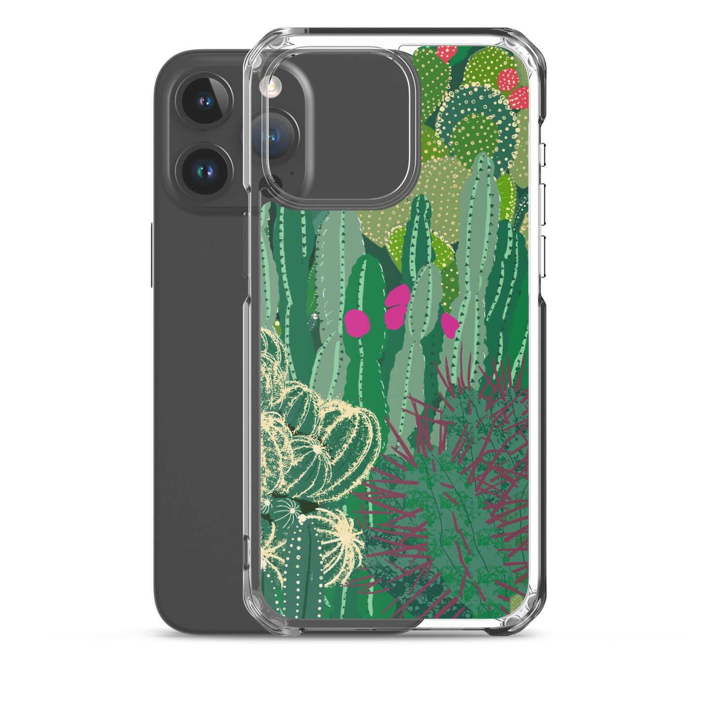 Cactus Cluster Clear Case for iPhone®