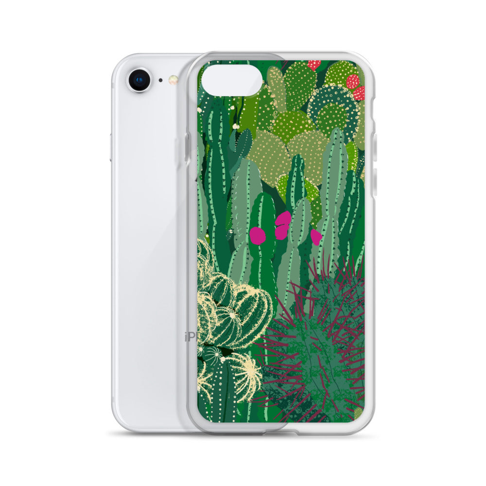 Cactus Cluster Clear Case for iPhone®