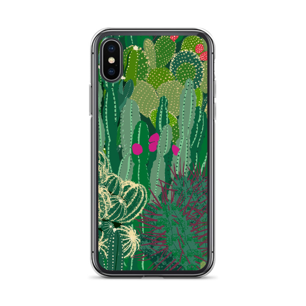 Cactus Cluster Clear Case for iPhone®