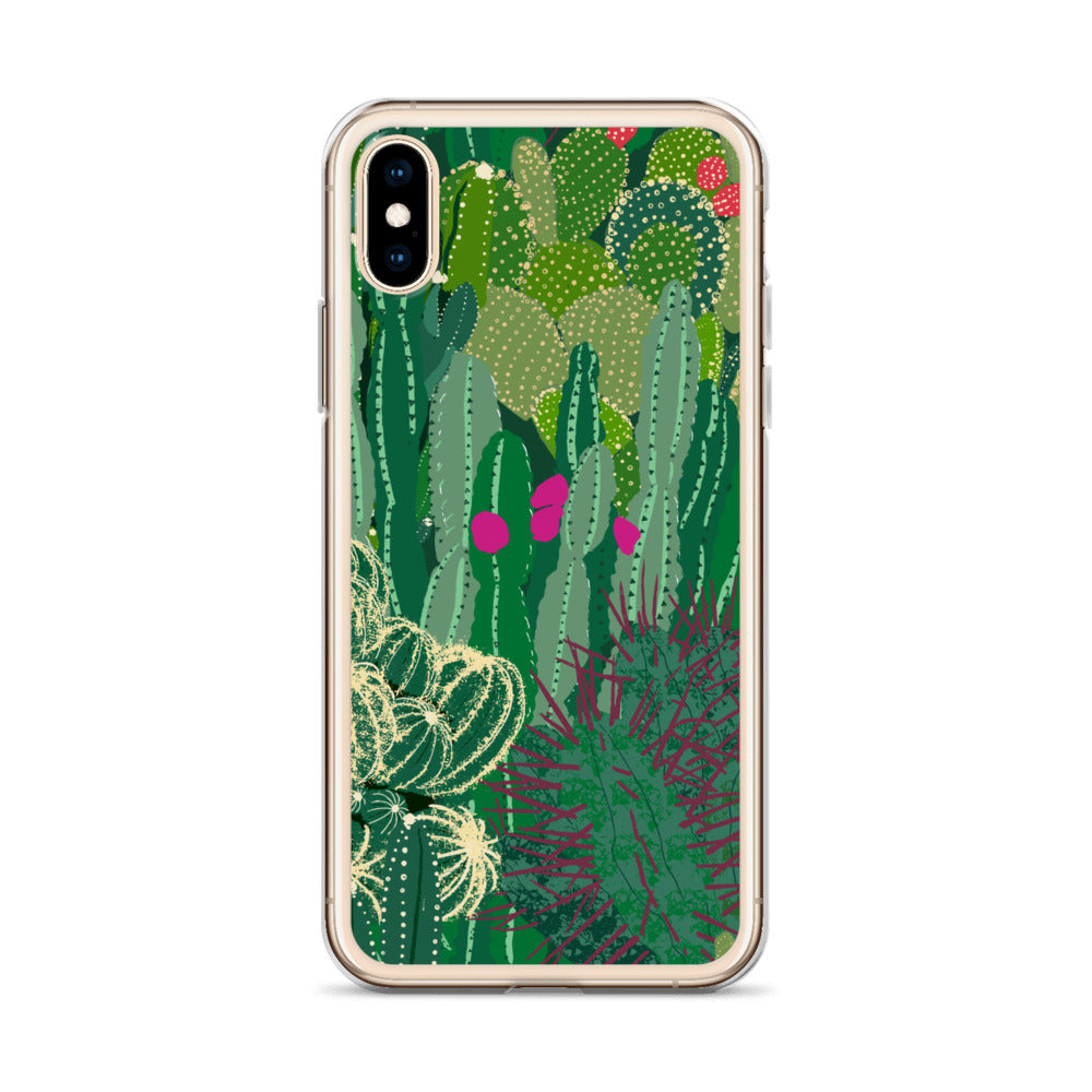 Cactus Cluster Clear Case for iPhone®