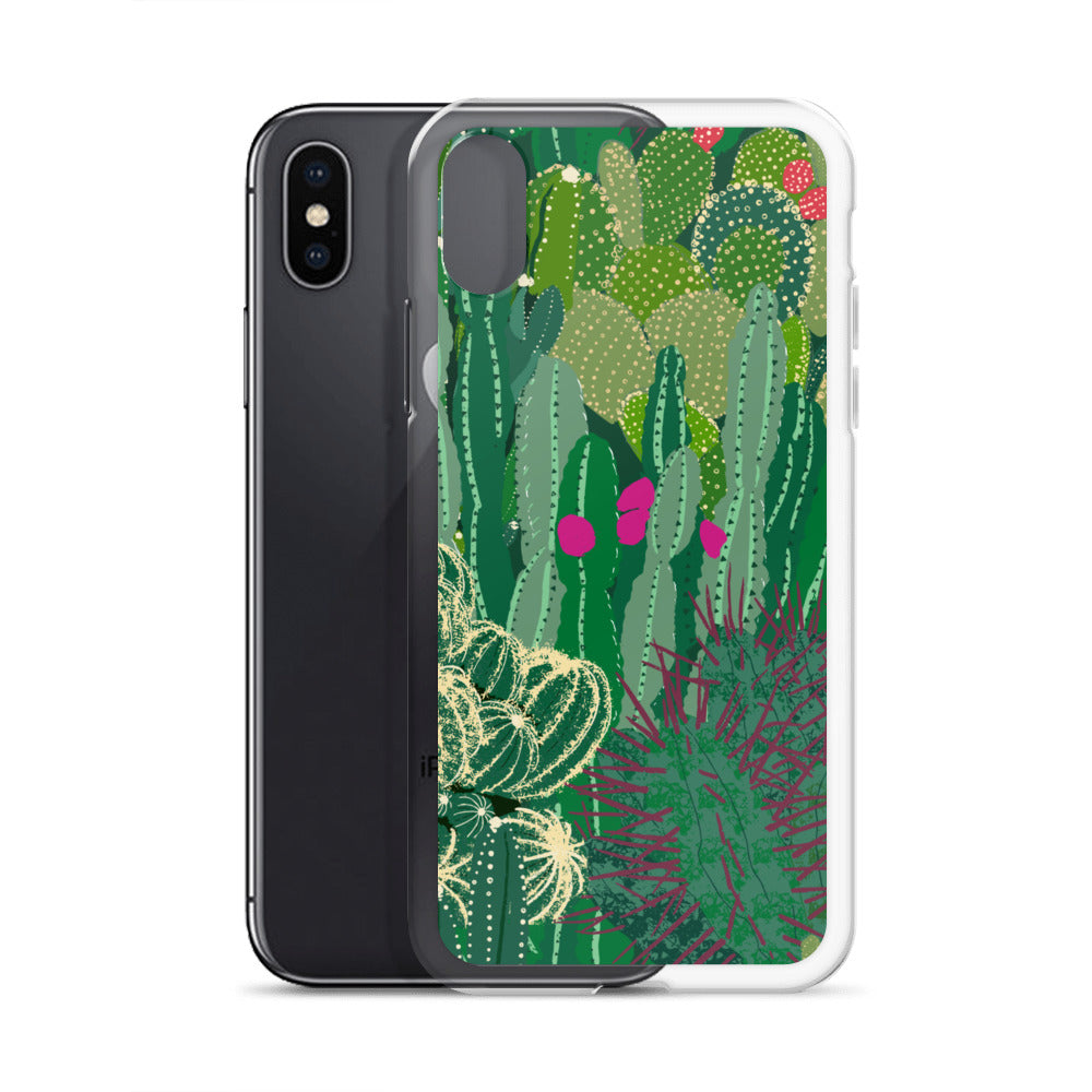 Cactus Cluster Clear Case for iPhone®