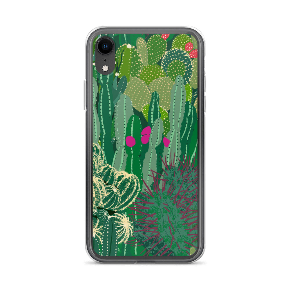 Cactus Cluster Clear Case for iPhone®