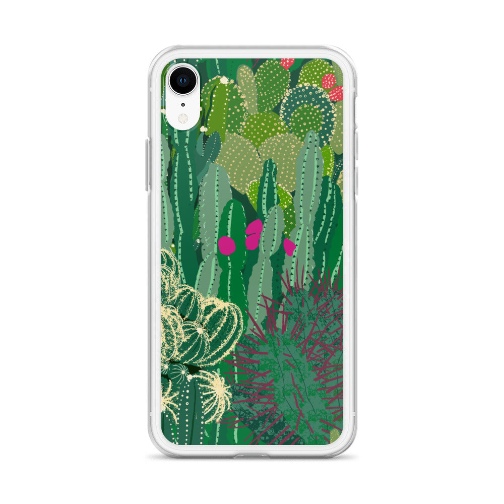 Cactus Cluster Clear Case for iPhone®