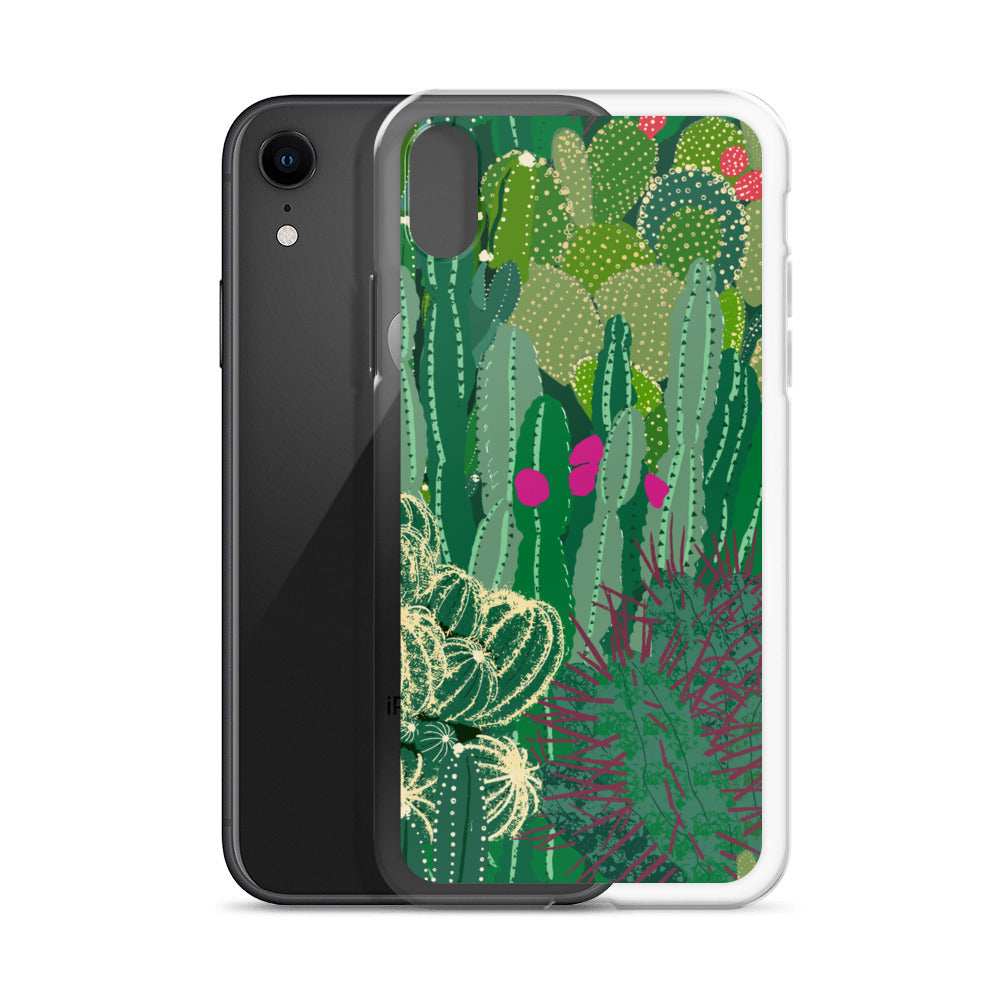 Cactus Cluster Clear Case for iPhone®