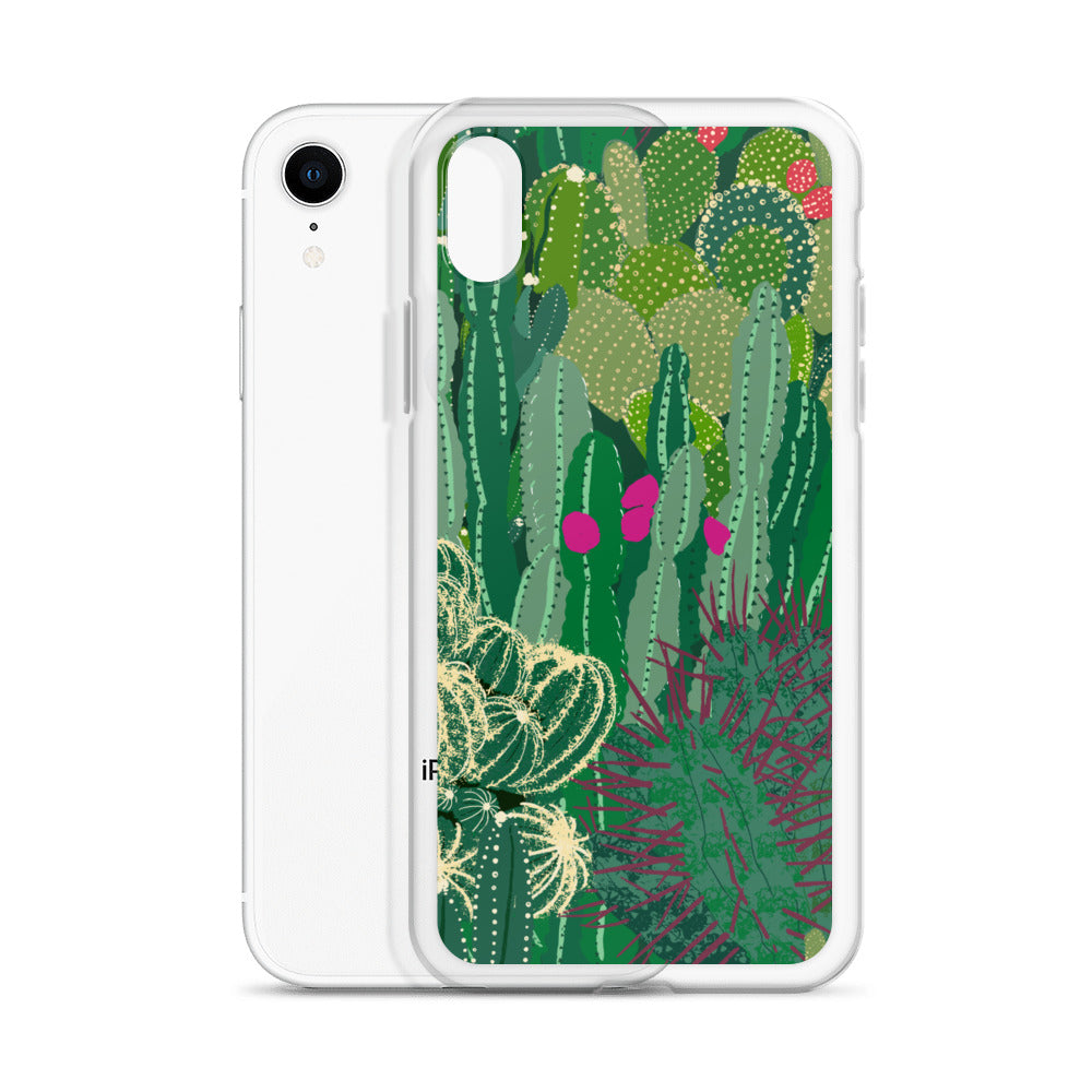 Cactus Cluster Clear Case for iPhone®