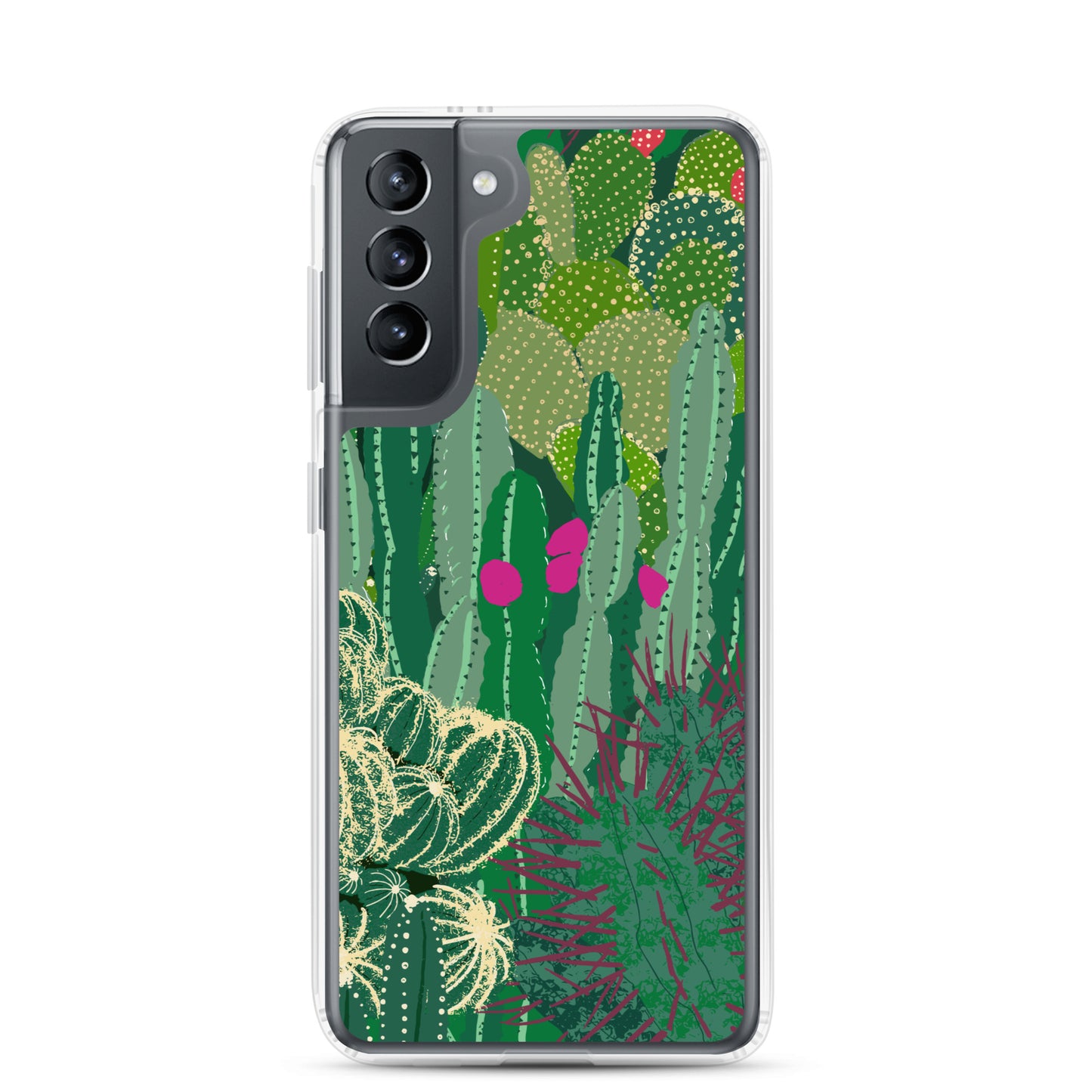 Cactus Cluster Clear Case for Samsung®