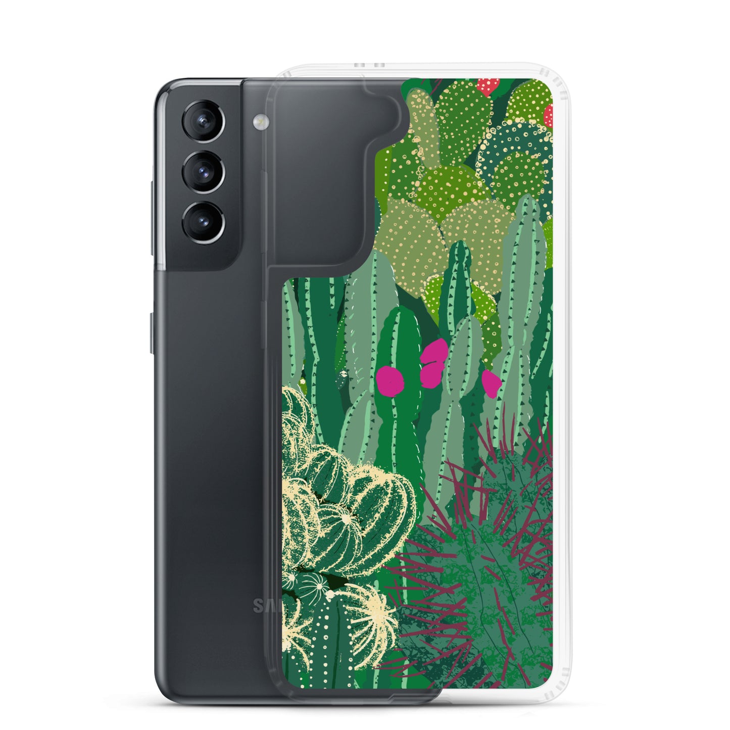 Cactus Cluster Clear Case for Samsung®