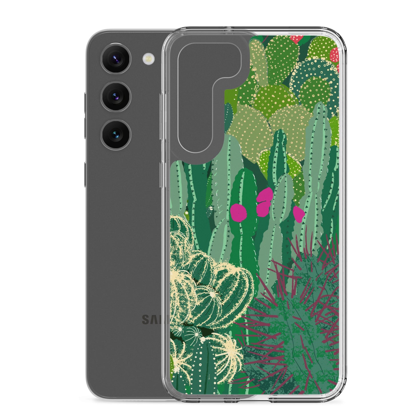 Cactus Cluster Clear Case for Samsung®