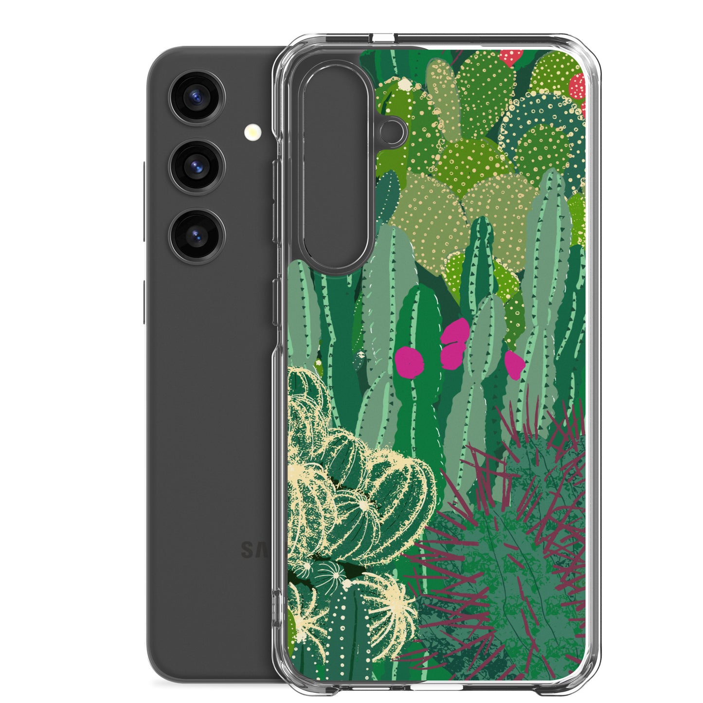 Cactus Cluster Clear Case for Samsung®