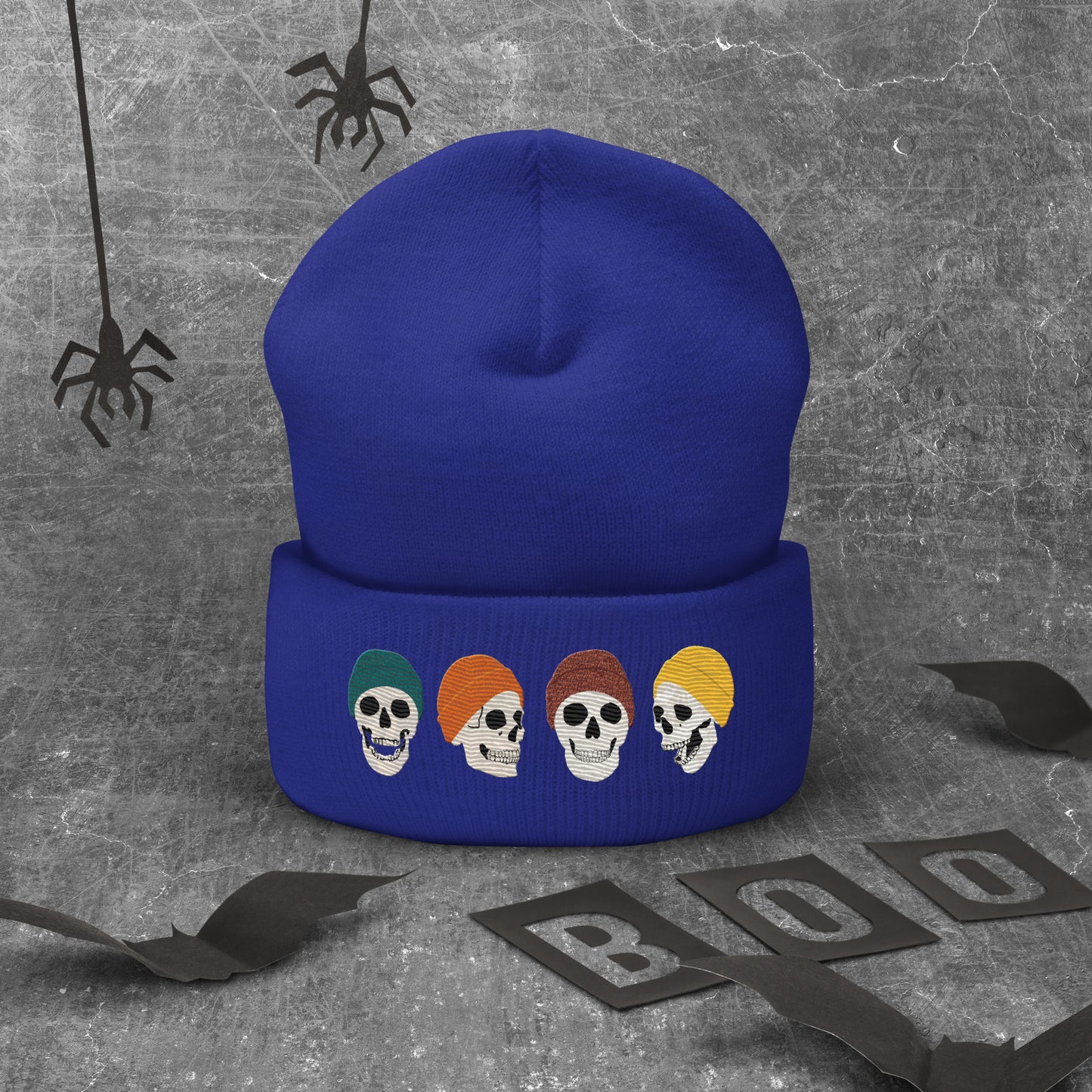 Skulls in skullies Cuffed Beanie