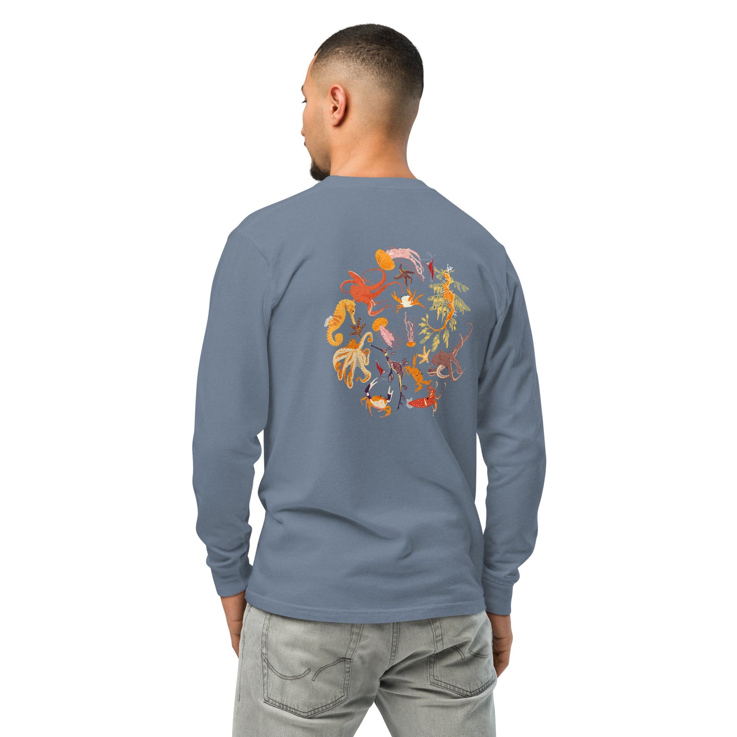 Ocean Commotion Comfort Colors heavyweight long-sleeve shirt