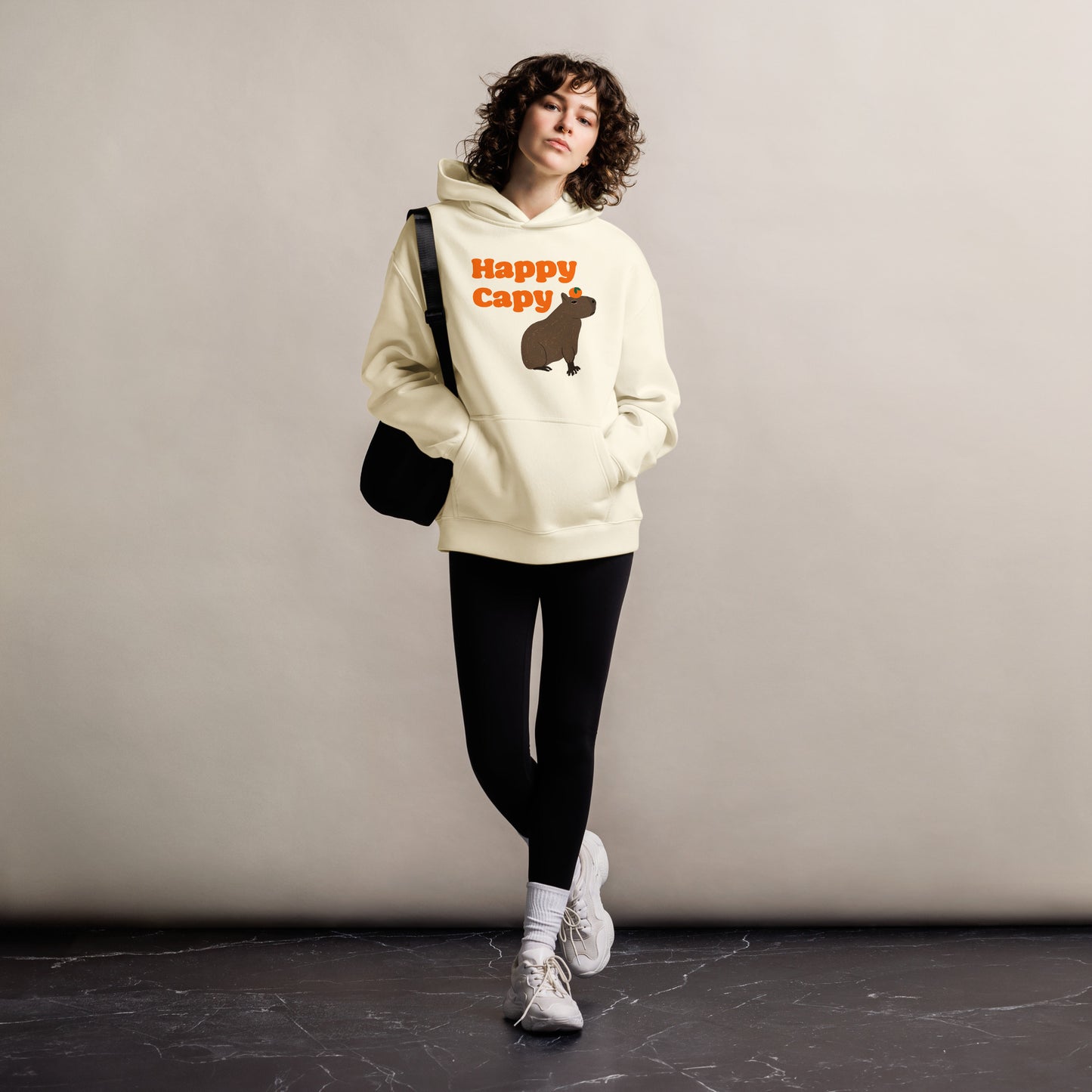 Happy Capy Unisex oversized hoodie