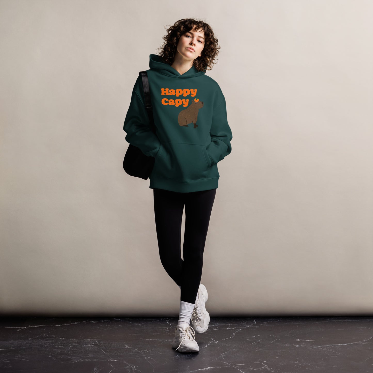 Happy Capy Unisex oversized hoodie